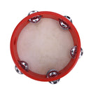 7" Musical Tambourine Tamborine Drum Round Percussion Gift for KTV Party  ^