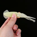 30pcs Glow Luminous Soft Hoochie Squid Octopus Skirts Fishing Lure Baits 4.3inch