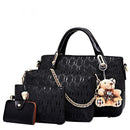 Women's Shoulder Bag Set - Black W5S8
