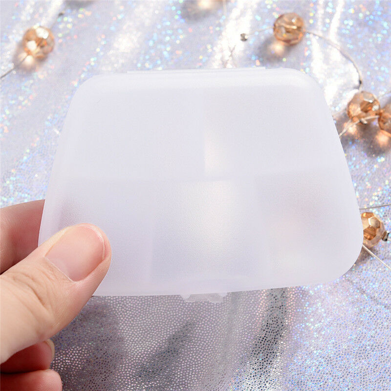 1pc Pills Medicine Box Case Storage Organizer Holder 5 Slots TranspaS Gw