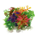 10 x Mixed Artificial Aquarium Fish Tank Water Plant Plastic Decoration Orn