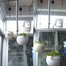 2X Retractable Pulley Hanging Basket Pull Down Hanger Garden Baskets Pot
