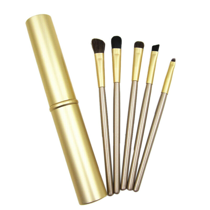 5Pcs Travel Portable Mini Eye Makeup Brushes Set Reals Eyeshadow Eyeliner E I3H7