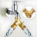3/4 Inch Brass Garden Irrigation 2 Way Adapter Splitter Pipe Connector. Q9S O5U9