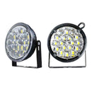 2pcs 12V 18LED Round Car Driving DRL Daytime Running Light Fog HeadLight Lamp