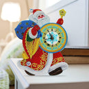 DIY Full Drill Diamond Painting Santa Claus Clock Home Hanging Ornament