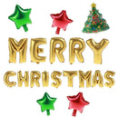 Merry Christmas Aluminum Film Foil Balloons Set Helium Wedding Decoration