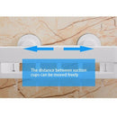 White Powerful Non-Perforation Suction-Free Suction Cup Storage Basket BathrH5R1