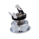Electric Guitar Chrome Socket Jack Plate Holder for 6.35mm Plug Electroso A