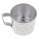 Asian Thailand Carved Tin Cups Mug Tin Can Drinkwares for Coffee Cup 8 x 8cm
