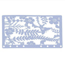 DIY A6 Page Hollow Lace Ruler Photo Album Template Scrapbook Drawing Tool