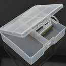 Transparent Battery Storage Case Container for Maximum 24 X AA Batteries