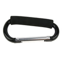 3Pcs Large Aluminum Carabiner D Shape Buckles Pack Keychain Clip Spring