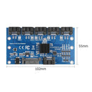 Expansion Card 1 to 5 Port SATA 3.0 Controller Motherboard 6Gbps Multiplier SATA
