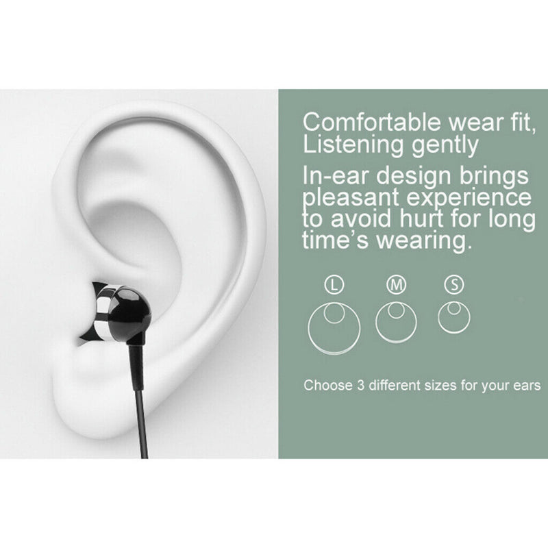 Bluetooth Headset Headphone Clip-on Earphone Sport Universal Earpiece Black