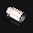 Universal Chrome Stainless Steel Car Rear Round Exhaust Muffler New Pipe Ta