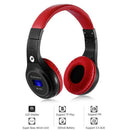 Bluetooth Headphones Headset Noise Cancelling Over Ear with Microphone Red