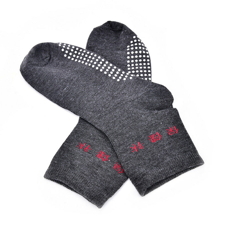 Foot Massage Socks Relieve Legs Fatigue Pain Tourmaline DotsCompressionSocksS Nw