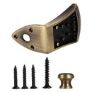Zinc Alloy Triple-cornered Mandolin Tailpiece with 4Pcs Screws Strap Button