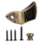 Zinc Alloy Triple-cornered Mandolin Tailpiece with 4Pcs Screws Strap Button