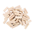 50pcs Wooden Dominoes Wood Rectangle Blocks for Art Crafts & DIY Projects