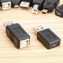 16pcs OTG Converter Adapter Mini USB Micro USB Type-B USB Plug Connector