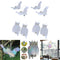 Bird Repellent Reflective Scare Discs Set of 8 Pieces, Hanging Owl Decor
