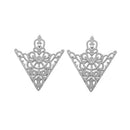 Triangle Brooches Collar Lapel Pins for Men Suits Accessories Retro Hollow