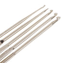 5 Pieces Set Of Hook Crochet Lace Work Crafts Knitting Tools Hat Gloves Alloy
