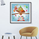 5D DIY Full Drill Diamond Painting Birds Birthday Cross Stitch Embroidery