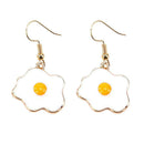 Fashion Acrylic Omelette Egg Drop Dangle Hook Earrings Women Girls Jewelry