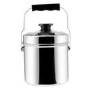 Loop Handle Cooking Pot Cans Dual Layer Mess Tin Pan Stove Lunch Box 18 cm