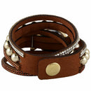 Duoya Luxury Brand Women Rhinestone Leather Wrist Ladies Quartz-Watch Casua
