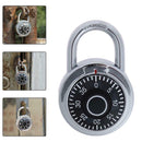 Hot Hardened Steel Shackle Dial Combination Luggage Locker Lock Padlock