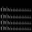 1000pcs DIY Nail Art Full False Foot Toe Nail Tips Acrylic Gel Clear Color