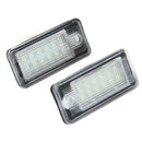 1 Pair LED Car License Plate Lights Lamps for Audi A3 A4 B6 B7 A6 A8 Q7 A5