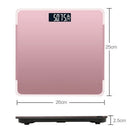 Red Lcd Display Body Index Electronic Smart Weighing Scales 180Kg Bathroom