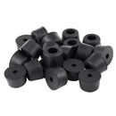 20pcs Universal Tapered Rubber Feet Bumper Pad Washer 9mm x 14mm Black H5C2