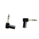 2Pcs 3.5mm Stereo Female to 6.35mm 1/4inch Male Headphone Audio Converter