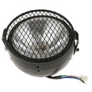 12V Black Universal Motorcycle 6.5''   Headlight High Low Beam with Cover