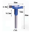 1pc 1/4'' Shank Straight T-Track T-Slot Router Bits Woodworking Cutter