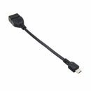 12.4cm Portable USB 2.0 A Female to Micro B Male Converter OTG Adapter Cable.