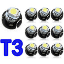 10Pcs T3 SMD Led Neo Wedge Car Dash Gauge Instrument Cluster Bulbs Light WhiAT~