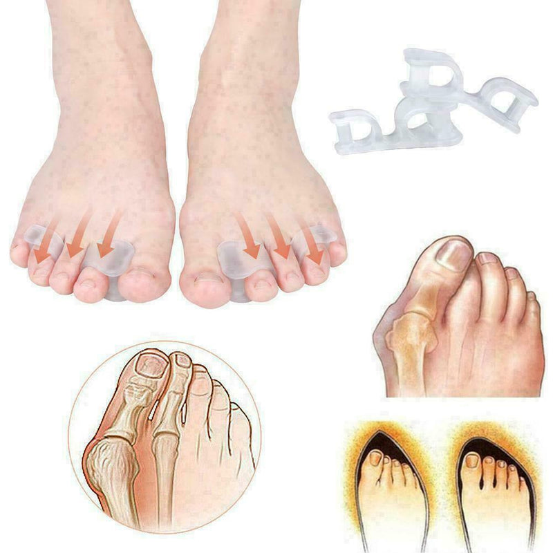 1Pair Silicone Gel Foot Fingers Thumb Valgus Protector Adjuster Foot Care R S3M7