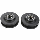 2PCS double bearing barn door pulley American sliding door pulley cabinet w