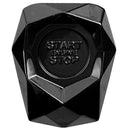 Black Metal Alloy Car Engine Start Stop Button Cover Trim Cap Auto Decorative