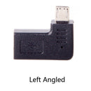 USB-C Type-C Female to Micro-USB 2.0 5Pin Male Data Adapter 90 Degree Left