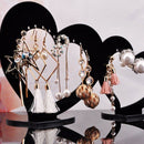 19.5Cm Jewelry Display Rack Acrylic Heart Shape Earrings Organizer Holder S