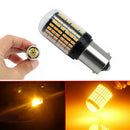 1Pc Amber Led Bulb BAU15S 1156 Turn Signal Light PY21W 144SMD Canbus Accessory
