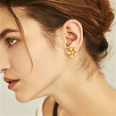 Flower Bee Asymmetric Earrings Zircon Earrings Earings Fashion Jewelry M5E4